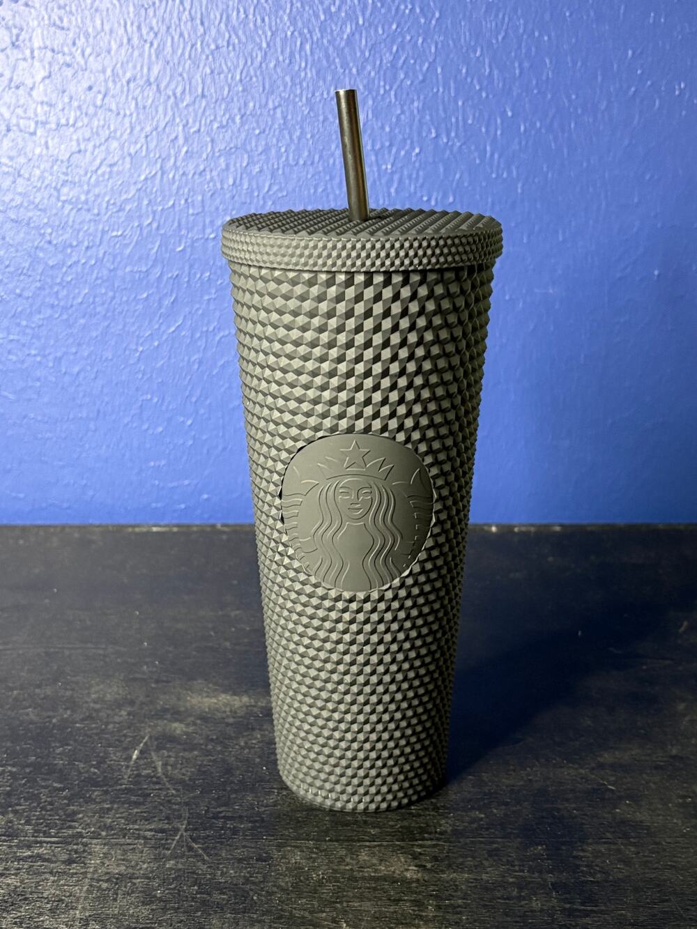 Starbucks Black Studded Textured Tumbler 24oz w/ Straw – Limited Edition